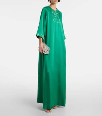 Verzierter Kaftan Arles aus Satin | Emilia Wickstead
