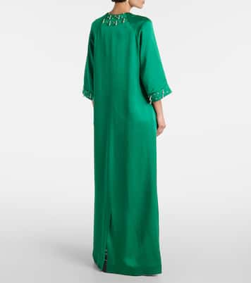 Verzierter Kaftan Arles aus Satin | Emilia Wickstead