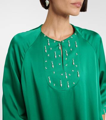 Verzierter Kaftan Arles aus Satin | Emilia Wickstead