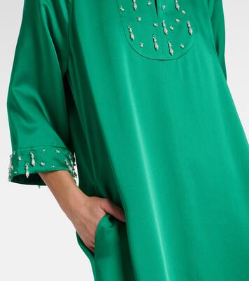 Verzierter Kaftan Arles aus Satin | Emilia Wickstead