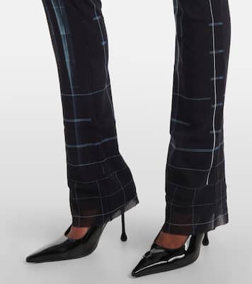 Pantaloni regular Squeletor in mesh | Jean Paul Gaultier
