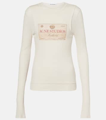 Logo printed layered top | Acne Studios