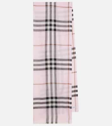 Sciarpa in lana e seta Burberry Check | Burberry