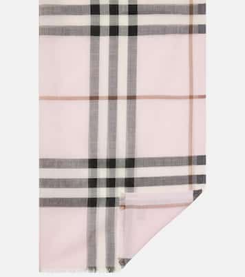 Sciarpa in lana e seta Burberry Check | Burberry
