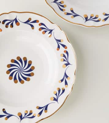 Marino set of 4 porcelain soup plates | Bitossi