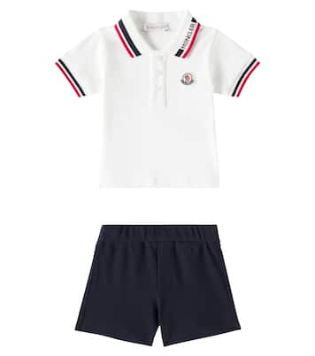 Baby - Polo e shorts in misto cotone | Moncler Enfant