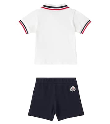 Baby - Polo e shorts in misto cotone | Moncler Enfant