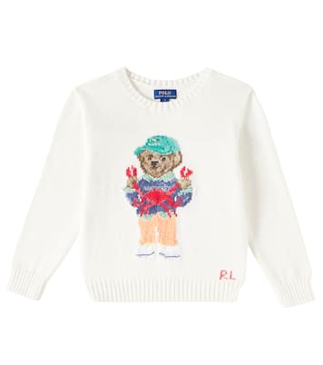Polo Bear intarsia cotton sweater | Polo Ralph Lauren Kids