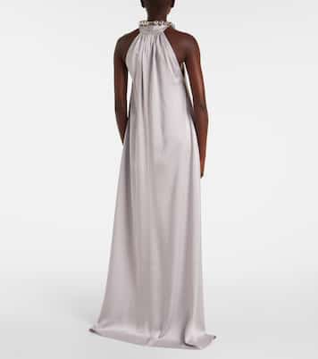 Verzierte Robe aus Satin | Stella McCartney