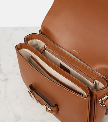 Borsa a spalla Gucci Horsebit 1955 Medium in pelle | Gucci