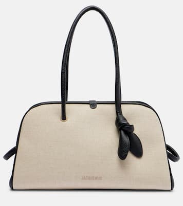 Bolso Turismo Medium de lona con piel | Jacquemus