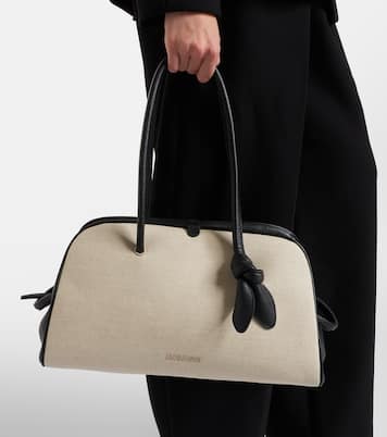 Bolso Turismo Medium de lona con piel | Jacquemus