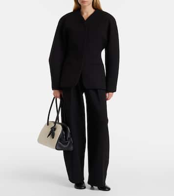 Bolso Turismo Medium de lona con piel | Jacquemus