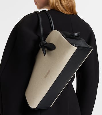 Bolso Turismo Medium de lona con piel | Jacquemus