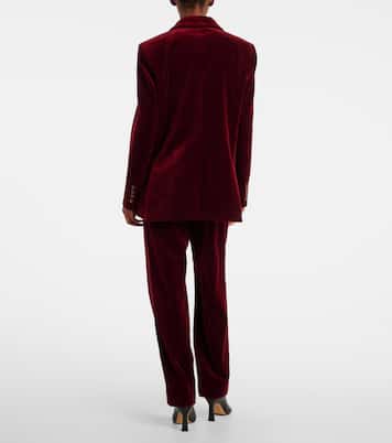 Everynight double-breasted cotton velvet blazer | Blazé Milano