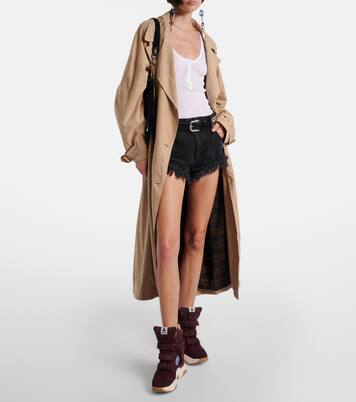 Balskee suede high-top platform sneakers | Isabel Marant