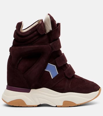 Balskee suede high-top platform sneakers | Isabel Marant