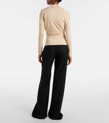 Fina draped jersey top | Tove