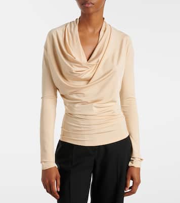 Fina draped jersey top | Tove