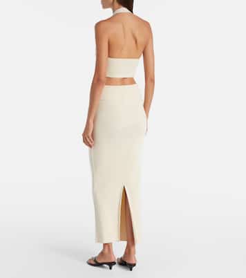 Top cropped in maglia di cotone | Wardrobe.NYC