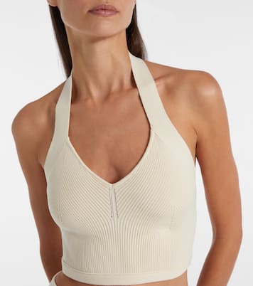 Top cropped in maglia di cotone | Wardrobe.NYC