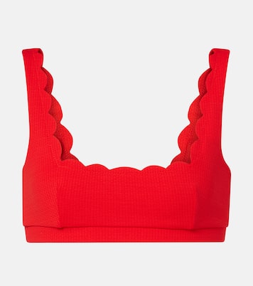Mini Palm Springs scalloped bikini top | Marysia