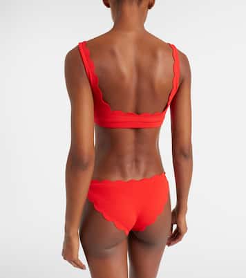 Mini Palm Springs scalloped bikini top | Marysia