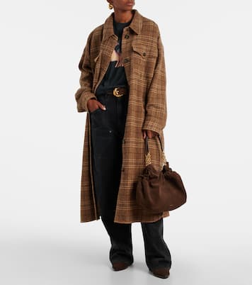 Miami Medium suede shoulder bag | DeMellier
