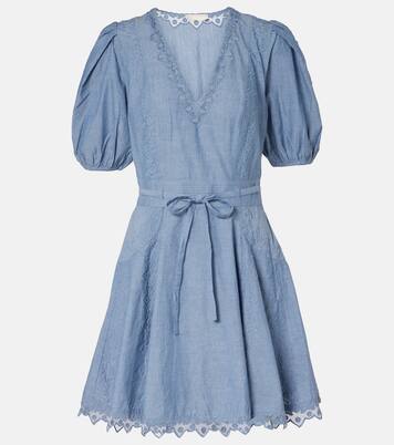 Camila lace-trimmed cotton minidress | Ulla Johnson