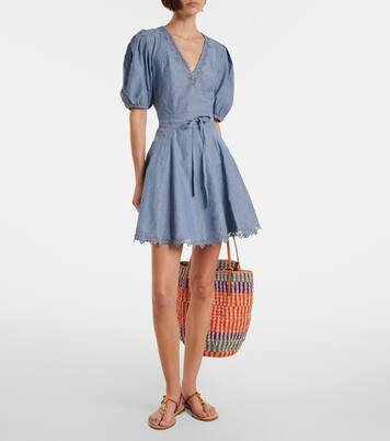 Camila lace-trimmed cotton minidress | Ulla Johnson