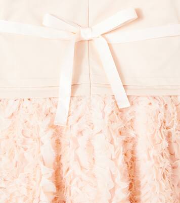 Gabie bow-detail ruffled dress | C'era Una Volta