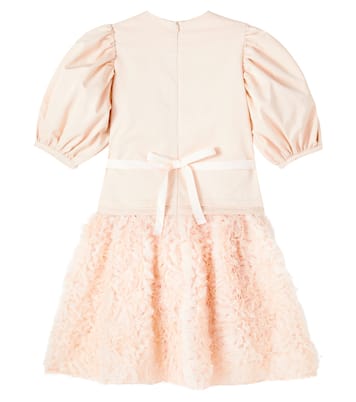 Gabie bow-detail ruffled dress | C'era Una Volta