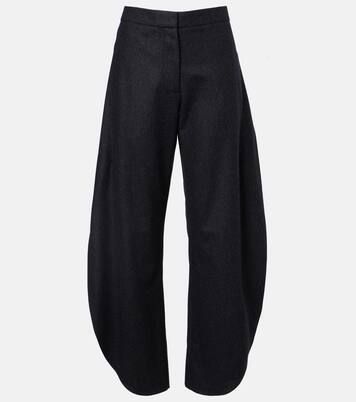 Pantalon barrel en laine | Alaïa