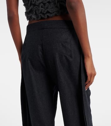 Pantalon barrel en laine | Alaïa