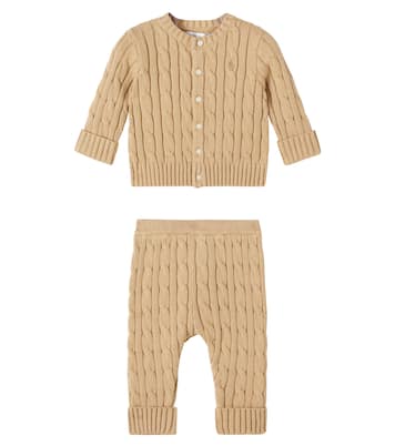 Baby cotton cardigan and pants set | Polo Ralph Lauren Kids