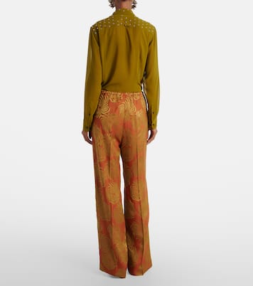Printed wide-leg pants | Dries Van Noten