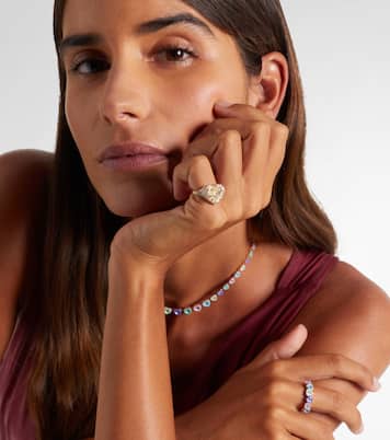 18kt gold pinky ring with diamond | Kamyen