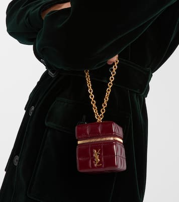 Cassandre Mini leather pouch on chain | Saint Laurent