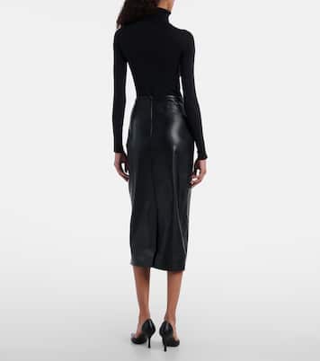 High-rise midi skirt | Norma Kamali