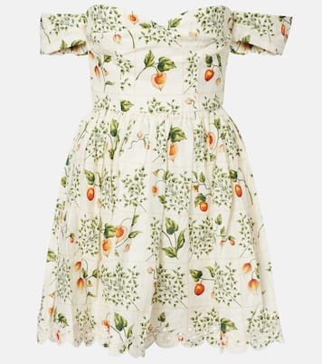 Off-Shoulder-Minikleid Poesia aus Leinen | Agua by Agua Bendita