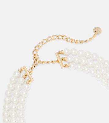 Crystal-embellished floral choker | Self-Portrait