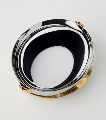 Deco Leaves Medium stainless steel bowl | L'Objet