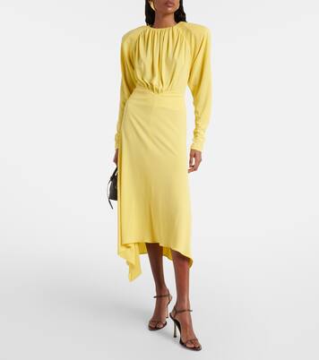 Draped jersey midi dress | Stella McCartney