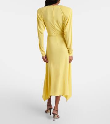 Draped jersey midi dress | Stella McCartney
