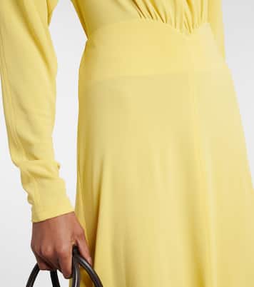 Draped jersey midi dress | Stella McCartney