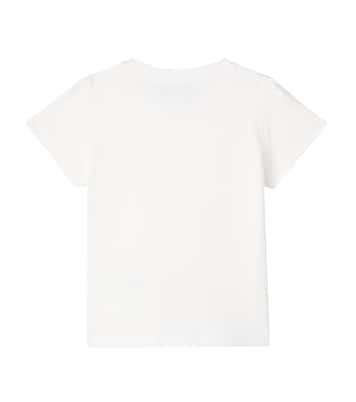 T-shirt in jersey di cotone con decorazioni | Versace Kids