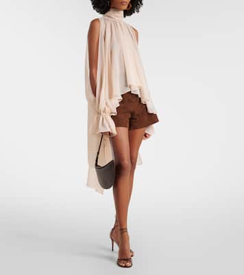 Asymmetric georgette blouse | Blumarine