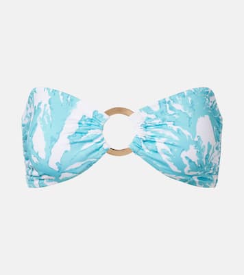 Top de bikini bandeau Carlotta estampado | Alexandra Miro