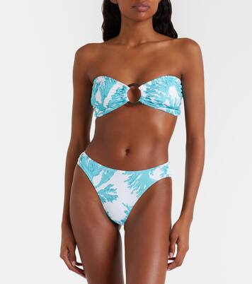 Top de bikini bandeau Carlotta estampado | Alexandra Miro
