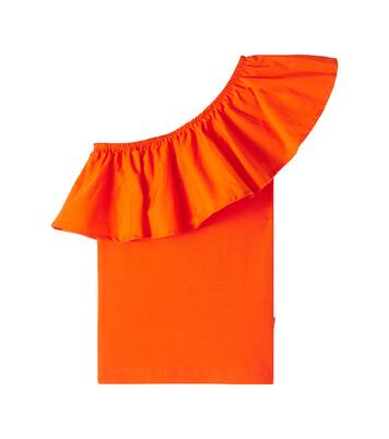 Rebecca ruffled cotton-blend poplin top | Molo